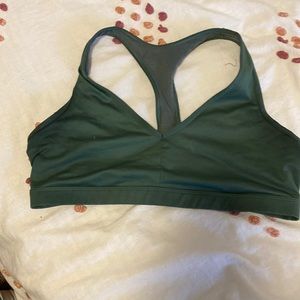 Green sports bra